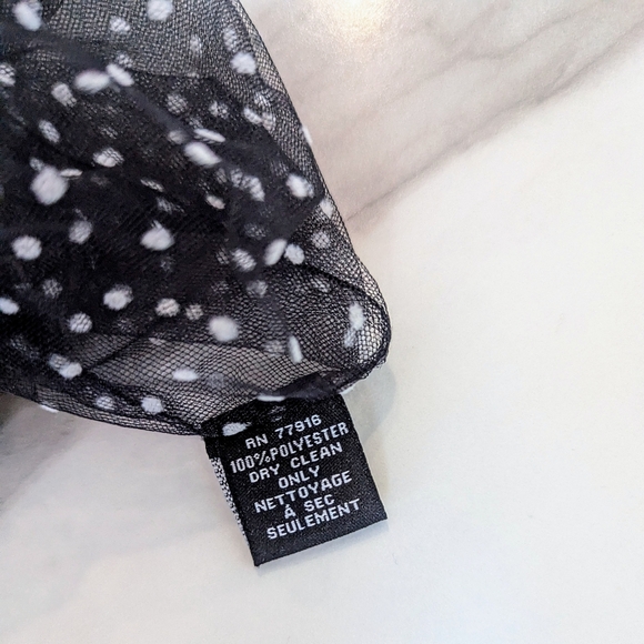 Anthropologie Polka Dot Sheer Opera Gloves - Picture 3 of 6